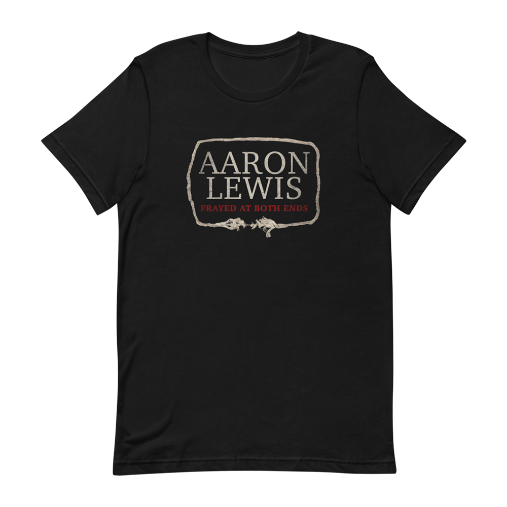 Frayed At Both Ends Black T-Shirt