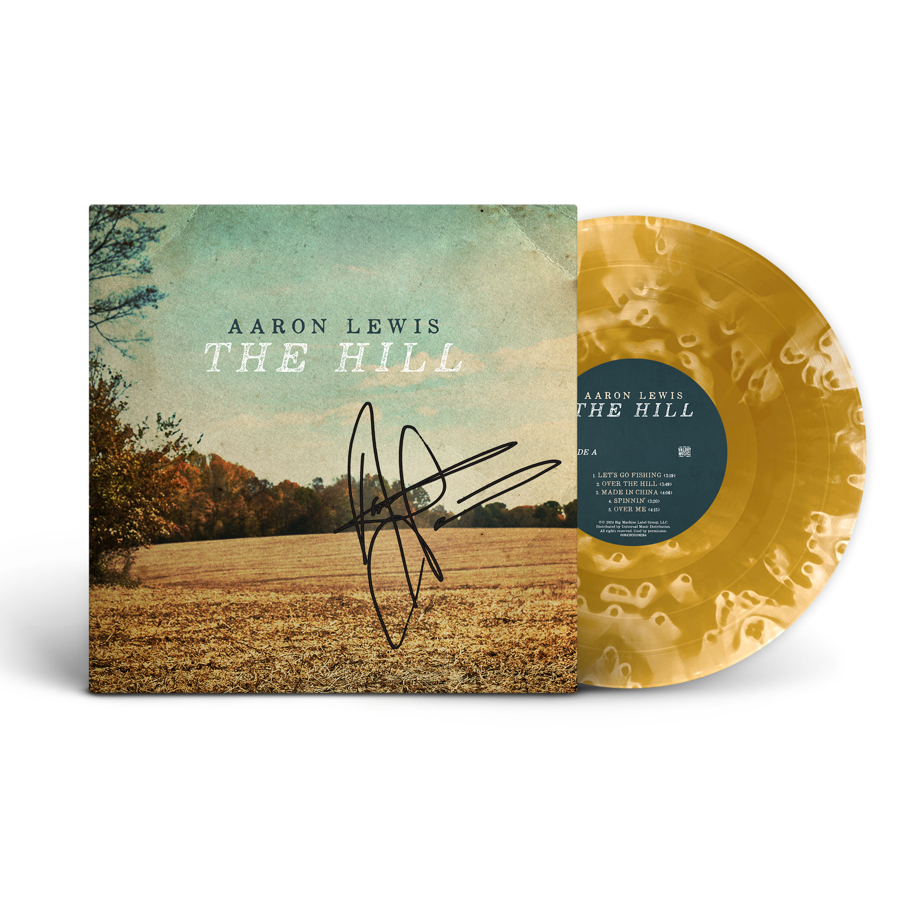 Aaron Lewis - The Hill Exclusive Signed Vinyl (Ghostly Translucent Tan & Clear)